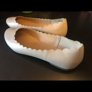 Lauren Conrad scalloped light pink flats size 8.5